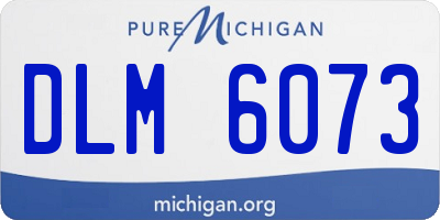 MI license plate DLM6073