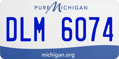 MI license plate DLM6074