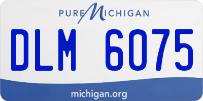 MI license plate DLM6075