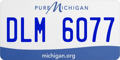 MI license plate DLM6077