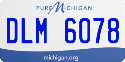 MI license plate DLM6078