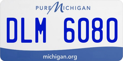 MI license plate DLM6080