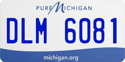 MI license plate DLM6081