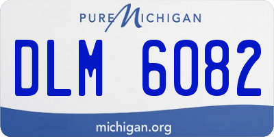 MI license plate DLM6082