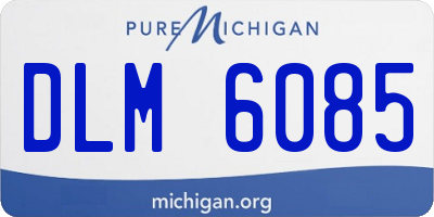 MI license plate DLM6085