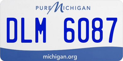 MI license plate DLM6087