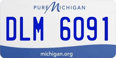 MI license plate DLM6091