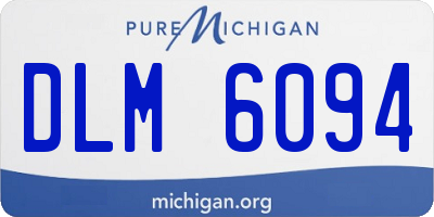 MI license plate DLM6094