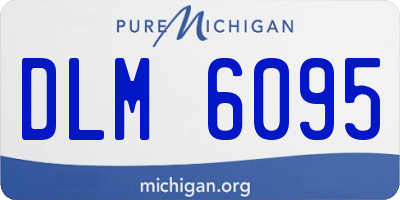 MI license plate DLM6095