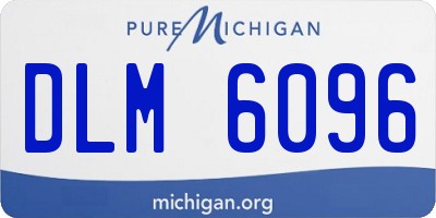MI license plate DLM6096