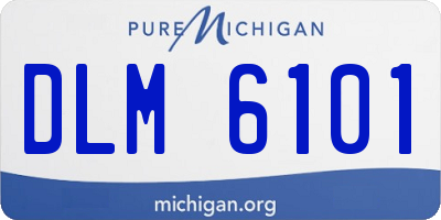 MI license plate DLM6101