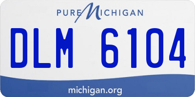 MI license plate DLM6104