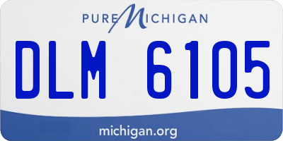 MI license plate DLM6105
