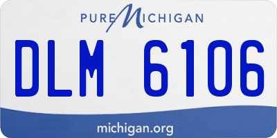 MI license plate DLM6106