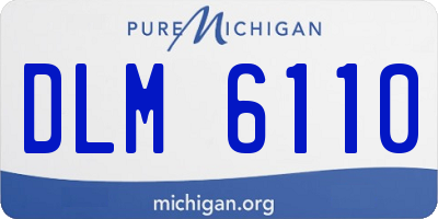 MI license plate DLM6110