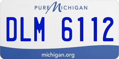 MI license plate DLM6112