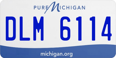 MI license plate DLM6114