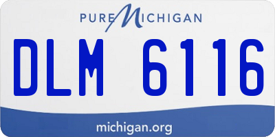 MI license plate DLM6116
