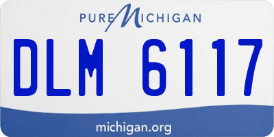 MI license plate DLM6117