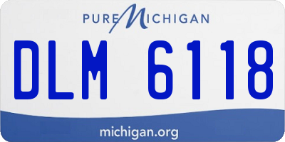 MI license plate DLM6118