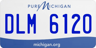 MI license plate DLM6120