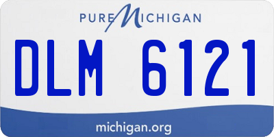 MI license plate DLM6121