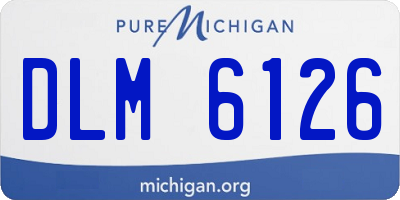 MI license plate DLM6126