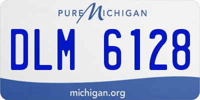 MI license plate DLM6128