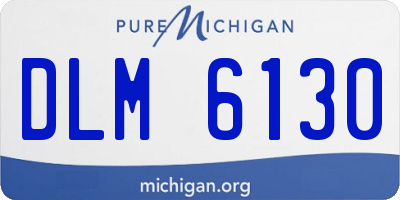 MI license plate DLM6130