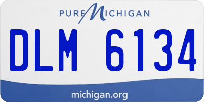 MI license plate DLM6134