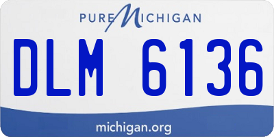 MI license plate DLM6136