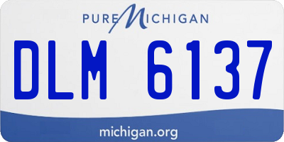 MI license plate DLM6137