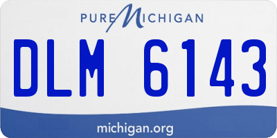 MI license plate DLM6143