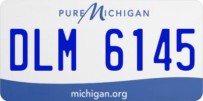 MI license plate DLM6145