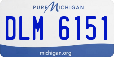 MI license plate DLM6151