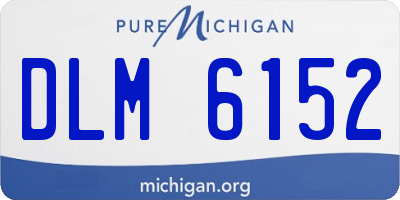 MI license plate DLM6152