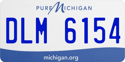 MI license plate DLM6154