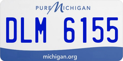 MI license plate DLM6155