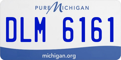 MI license plate DLM6161