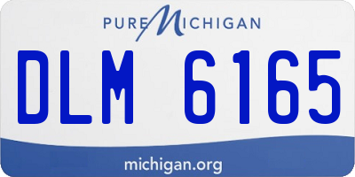 MI license plate DLM6165