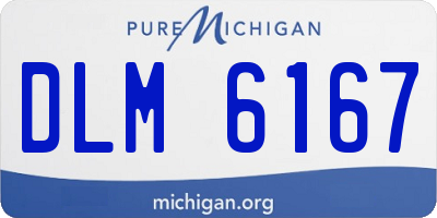 MI license plate DLM6167