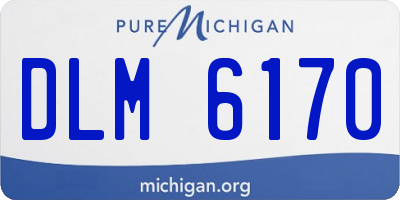 MI license plate DLM6170