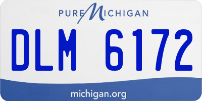 MI license plate DLM6172