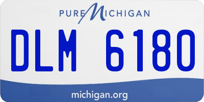 MI license plate DLM6180