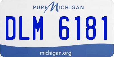 MI license plate DLM6181