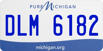 MI license plate DLM6182