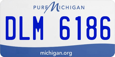 MI license plate DLM6186