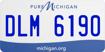 MI license plate DLM6190