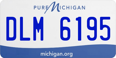 MI license plate DLM6195