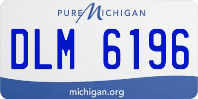 MI license plate DLM6196
